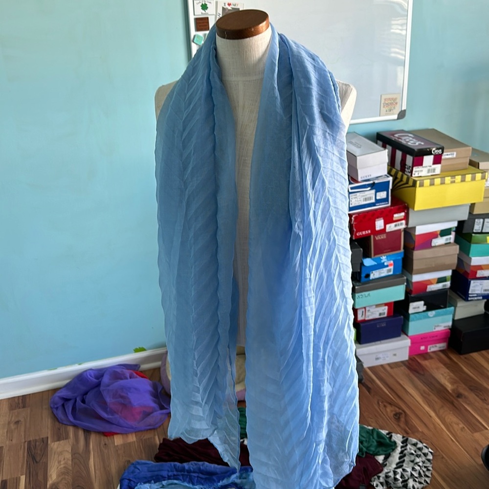 Blue scarf